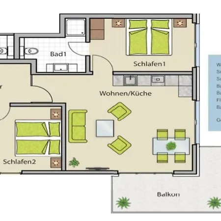 Apartment Louisa - Liegestuhl 45 Sellin (Rugen)